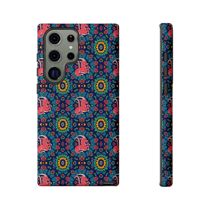Tough Cases, Capricorn, Zodiac v1, Flower Pattern