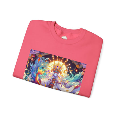 Unisex Heavy Blend™ Crewneck Sweatshirt, Anime Pisces King, Zodiac Design
