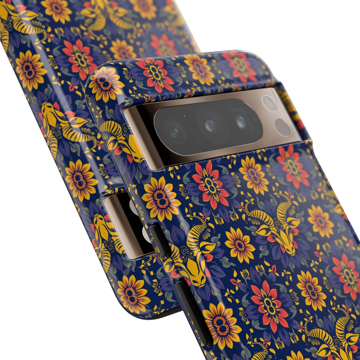 Tough Cases, Taurus, Zodiac v3, Flower Pattern