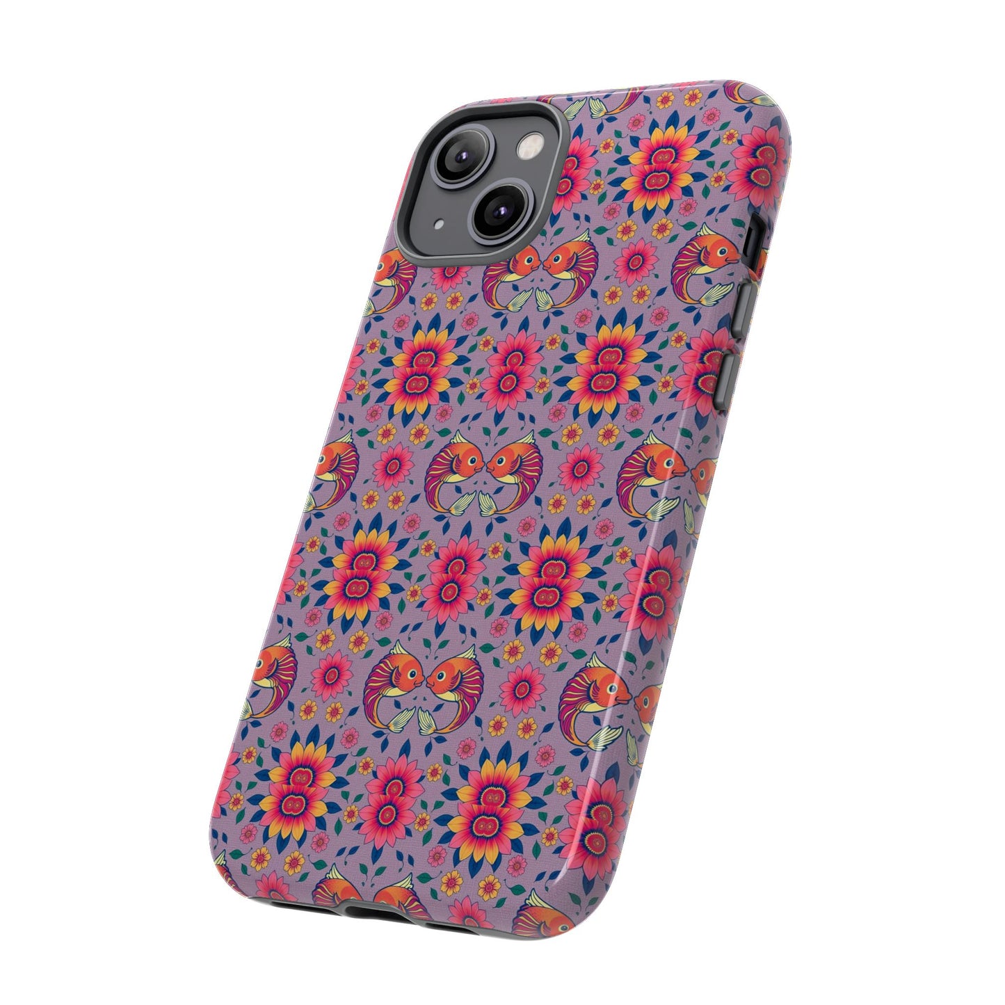Tough Cases, Pisces, Zodiac v3, Flower Pattern