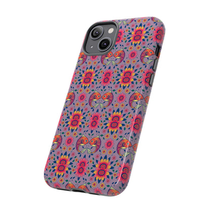 Tough Cases, Pisces, Zodiac v3, Flower Pattern
