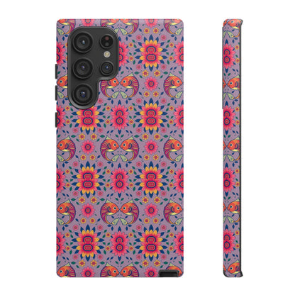 Tough Cases, Pisces, Zodiac v3, Flower Pattern