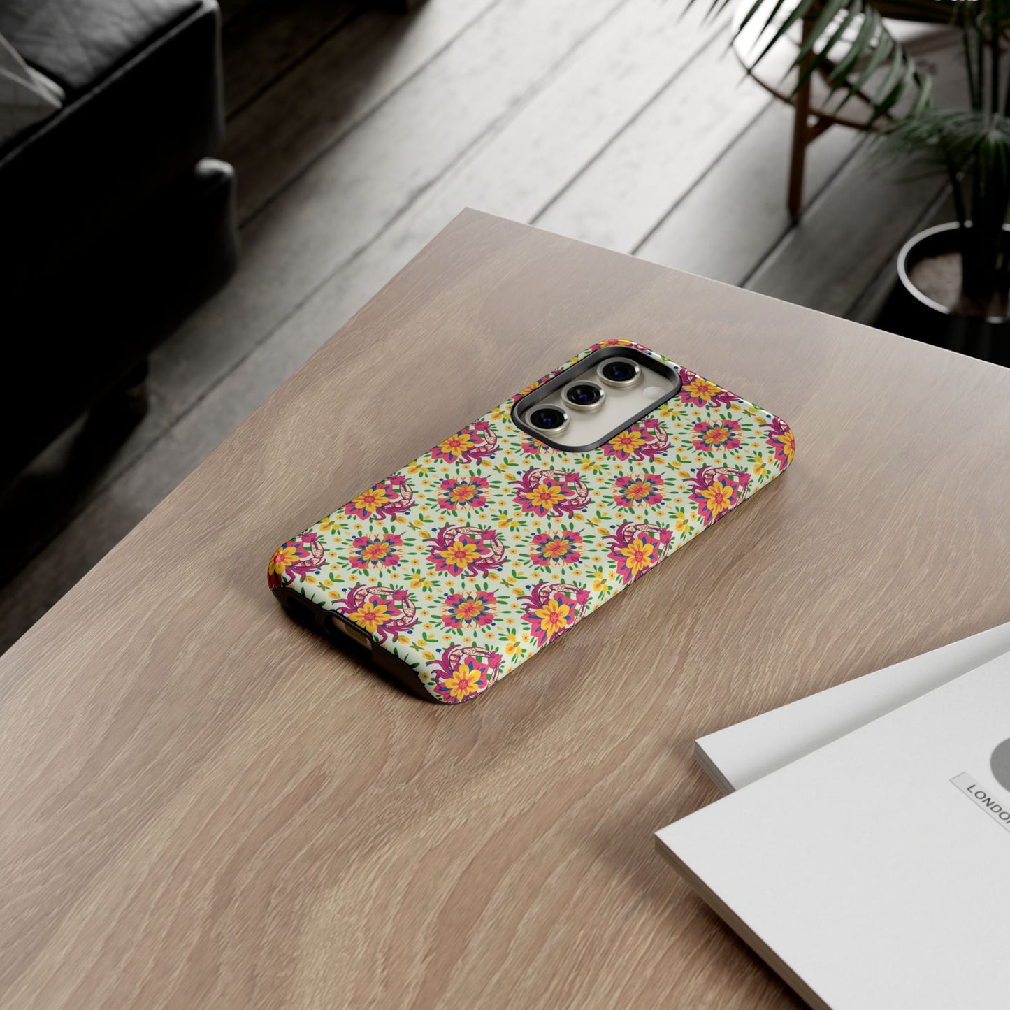 Tough Cases, Cancer, Zodiac v3, Flower Pattern