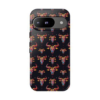 Tough Cases, Taurus, Zodiac, Metal Pattern