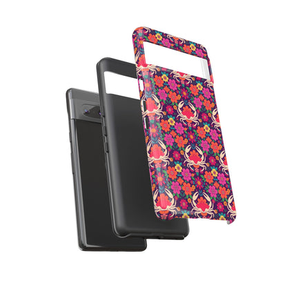Tough Cases, Cancer, Zodiac v1, Flower Pattern