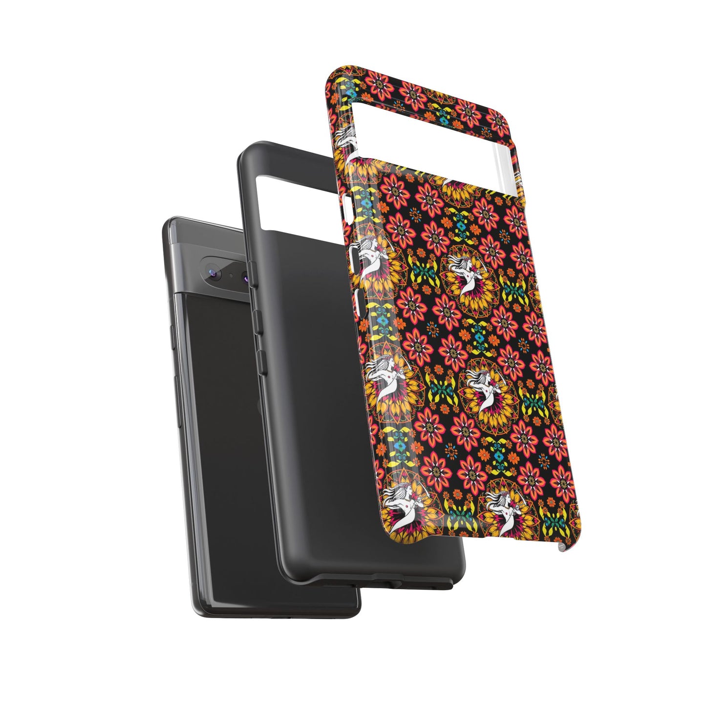 Tough Cases, Sagittarius, Zodiac v2, Flower Pattern