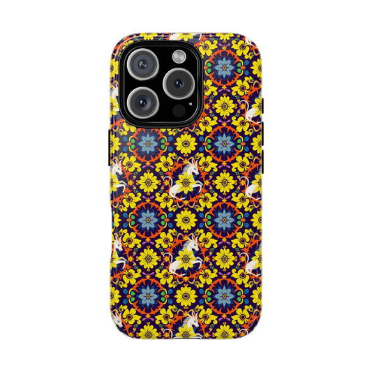 Tough Cases, Aquarius, Zodiac v3, Flower Pattern