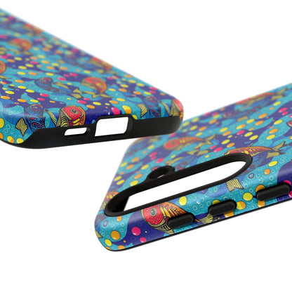Tough Cases, Pisces, Zodiac v2, Bubble Pattern