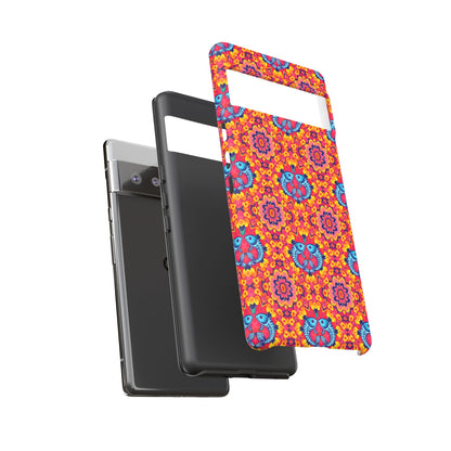 Tough Cases, Pisces, Zodiac v1, Flower Pattern