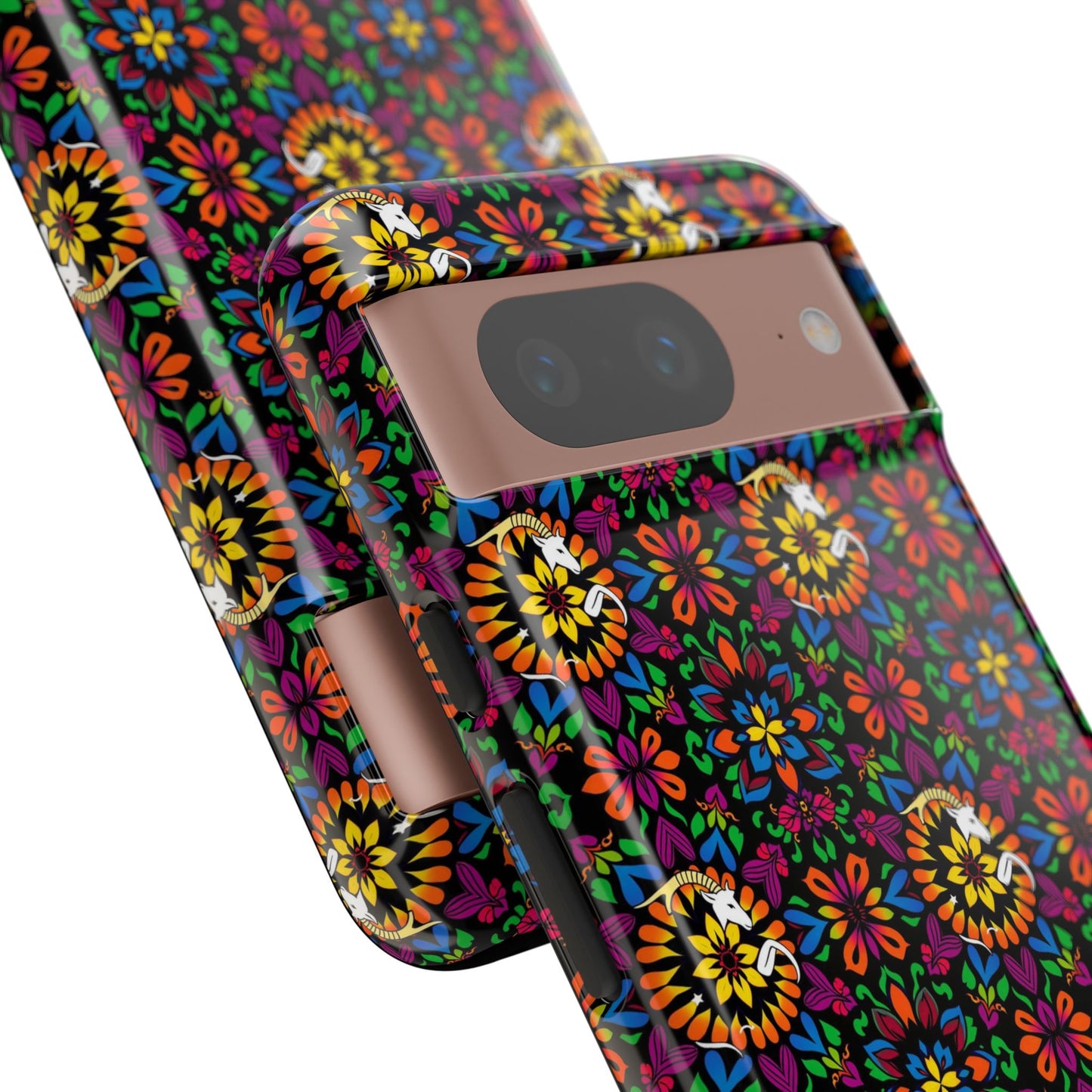Tough Cases, Capricorn, Zodiac v2, Flower Pattern