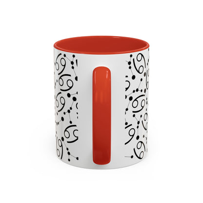 Accent Coffee Mug with the Cancer sign (11, 15oz)