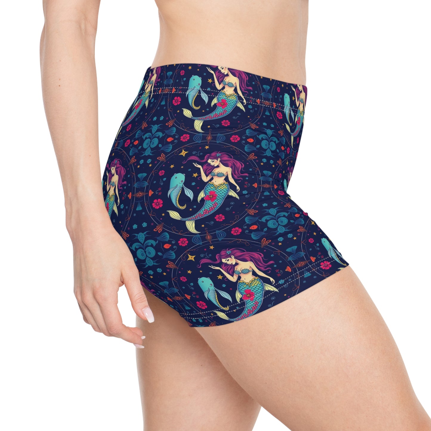 Women's Shorts, (AOP), Pisces, Zodiac, Sexy Pattern