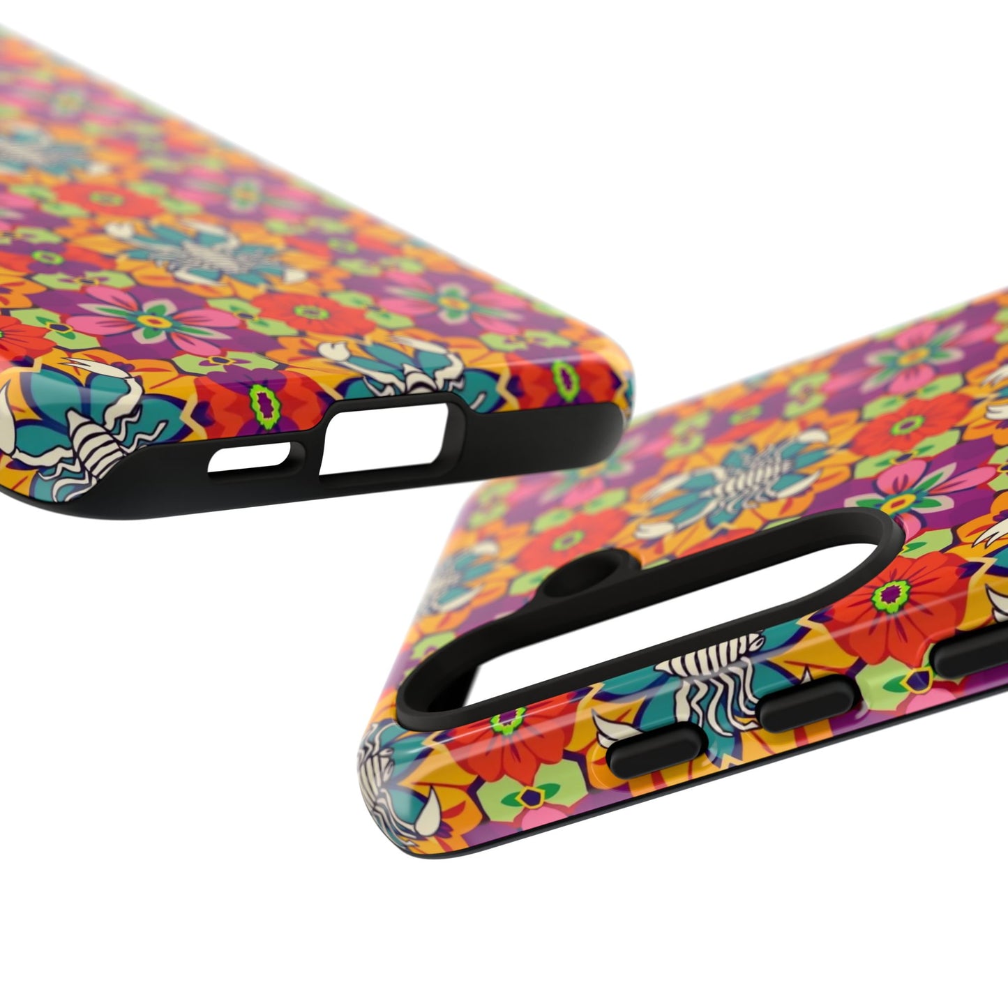 Tough Cases, Scorpio, Zodiac v3, Flower Pattern