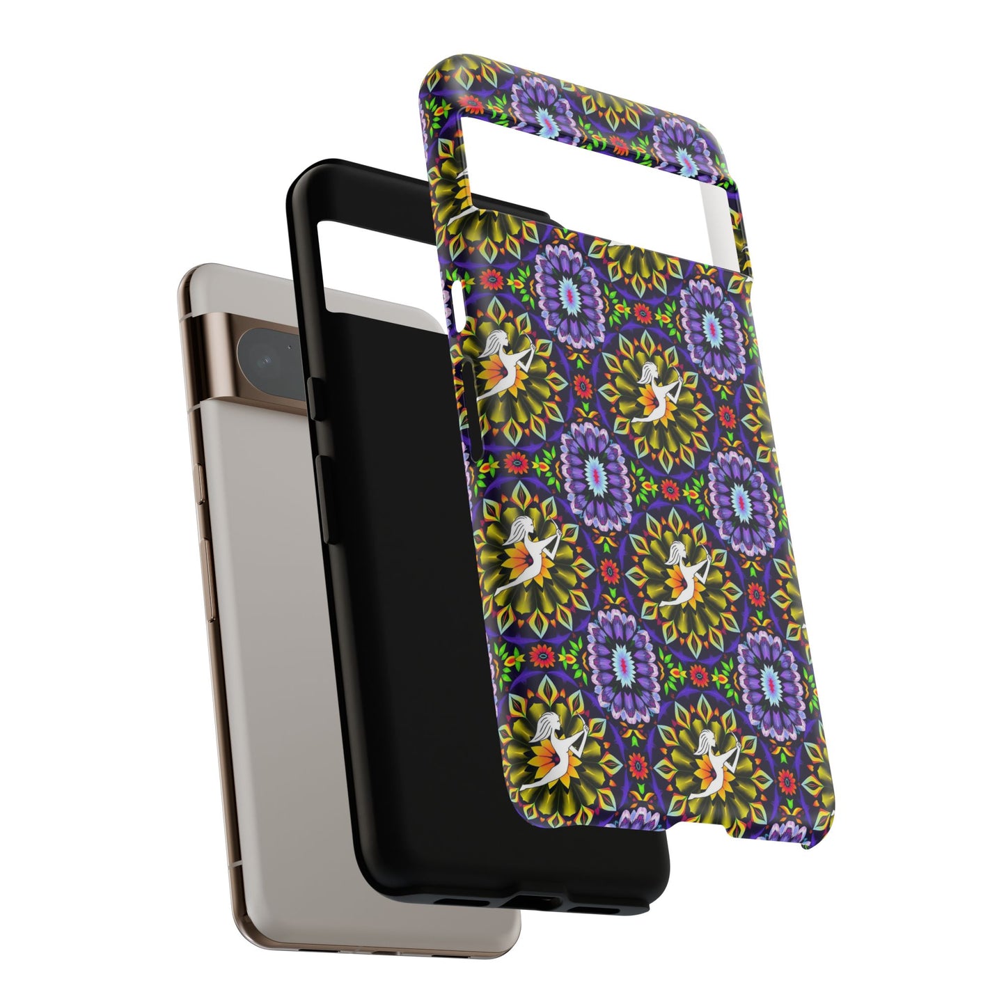 Tough Cases, Sagittarius, Zodiac v1, Flower Pattern