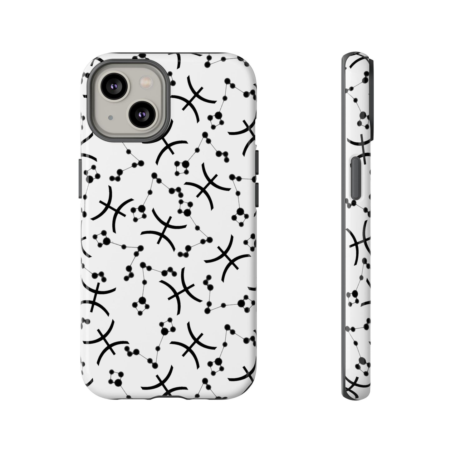 Tough Cases with the Pisces Zodiac sign for iPhone, Samsung Galaxy, and Google Pixel devices