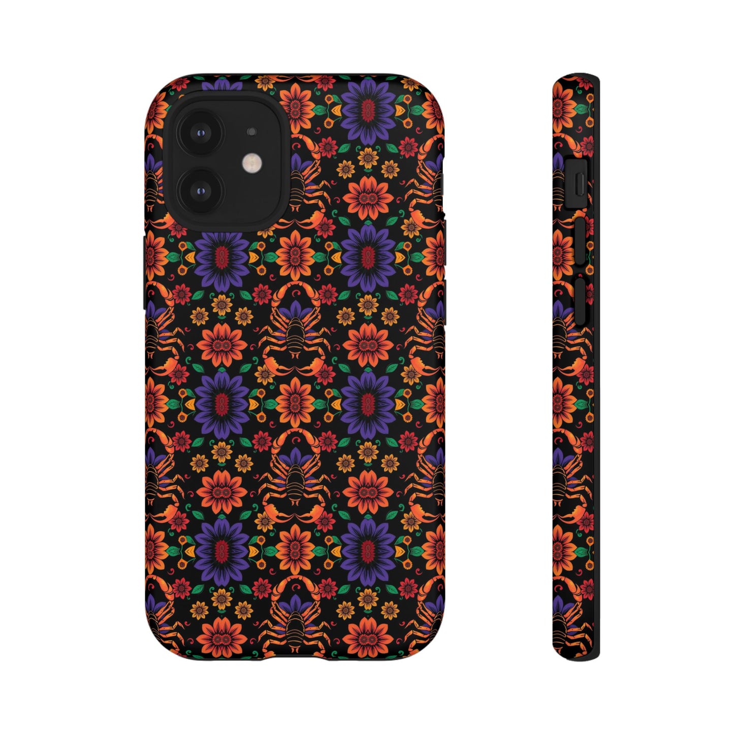 Tough Cases, Scorpio, Zodiac, Flower Pattern