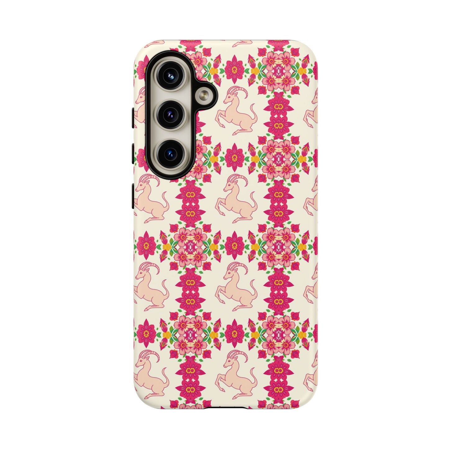 Tough Cases, Capricorn, Zodiac v3, Flower Pattern