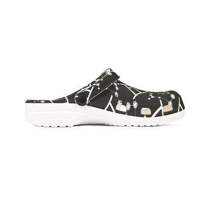 EVA Foam Rubber Shoes (AOP), Material 100% EVA, Gemini Zodiac Design