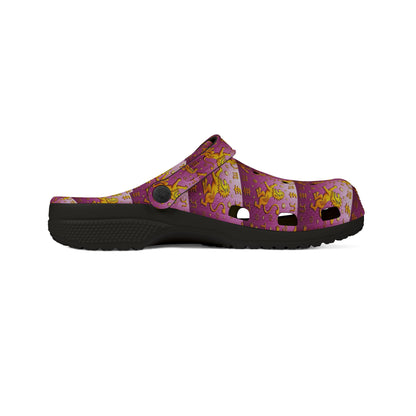 EVA Foam Rubber Shoes, (AOP), Leo, Zodiac v2, Pattern