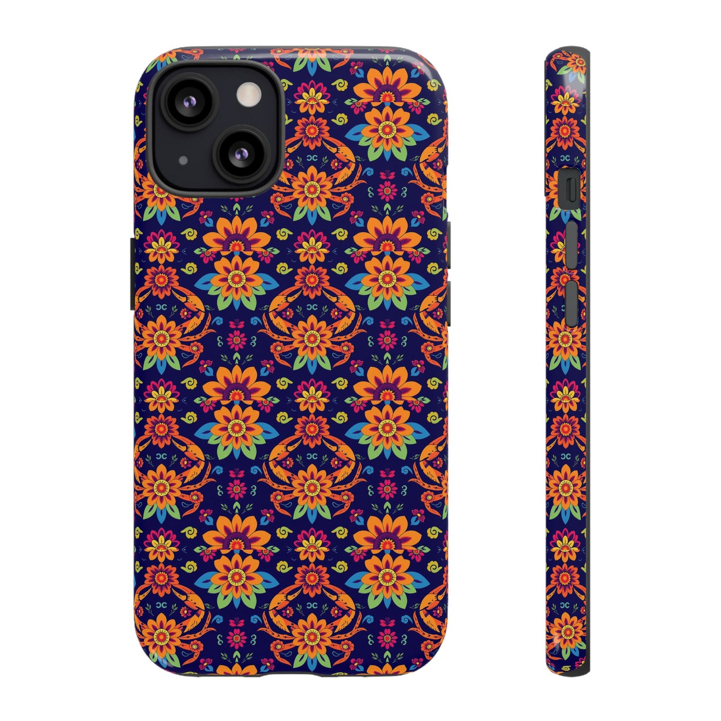 Tough Cases, Cancer, Zodiac, Flower Pattern