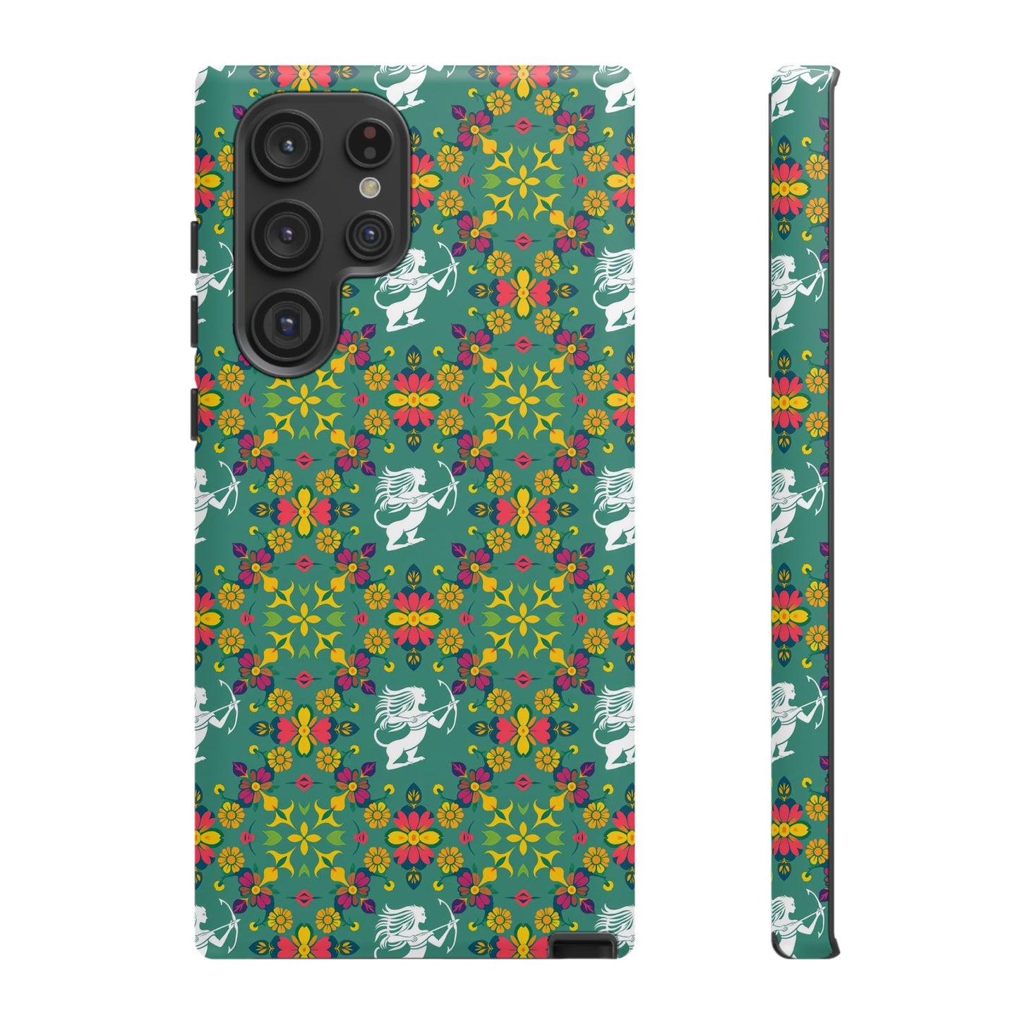 Tough Cases, Sagittarius, Zodiac, Flower Pattern
