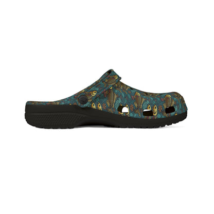EVA Foam Rubber Shoes, (AOP), Pisces, Zodiac v1, Pattern
