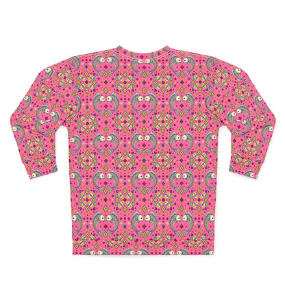 Unisex Sweatshirt (AOP), Pisces, Zodiac v1, Jewel Pattern