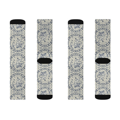 Sublimation Socks, Sagittarius, Zodiac v1, Pattern