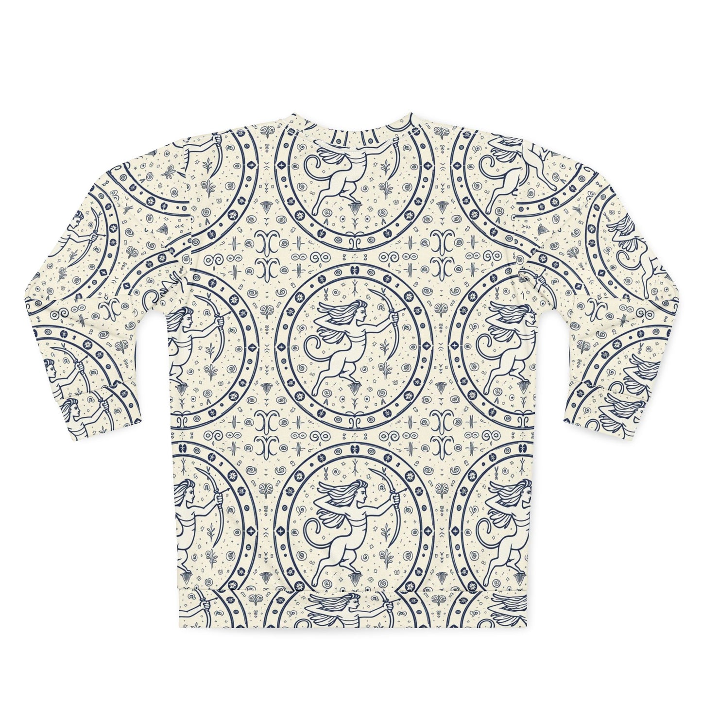 Unisex Sweatshirt, Zodiac Design, Pattern v1, Sagittarius, AOP