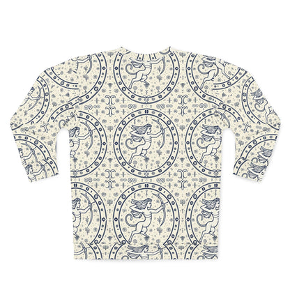 Unisex Sweatshirt, Zodiac Design, Pattern v1, Sagittarius, AOP