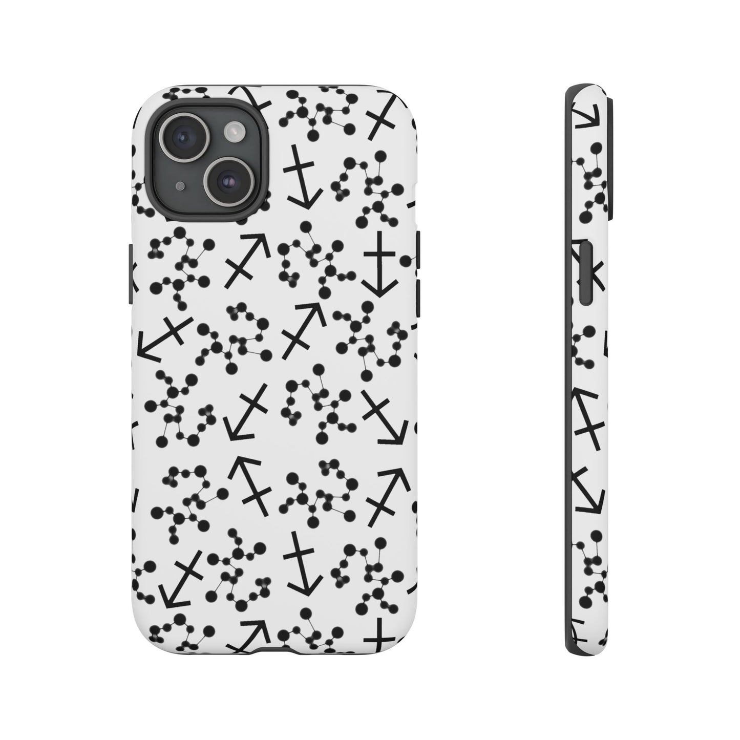 Tough Cases with the Sagittarius Zodiac sign for iPhone, Samsung Galaxy, and Google Pixel devices