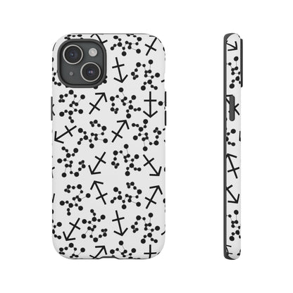 Tough Cases with the Sagittarius Zodiac sign for iPhone, Samsung Galaxy, and Google Pixel devices