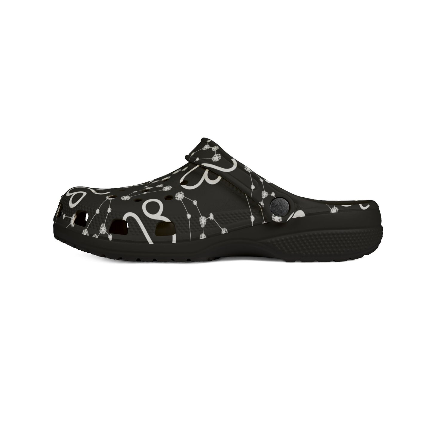 EVA Foam Rubber Shoes (AOP), Material 100% EVA, Leo Zodiac Design