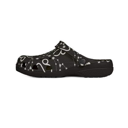 EVA Foam Rubber Shoes (AOP), Material 100% EVA, Leo Zodiac Design