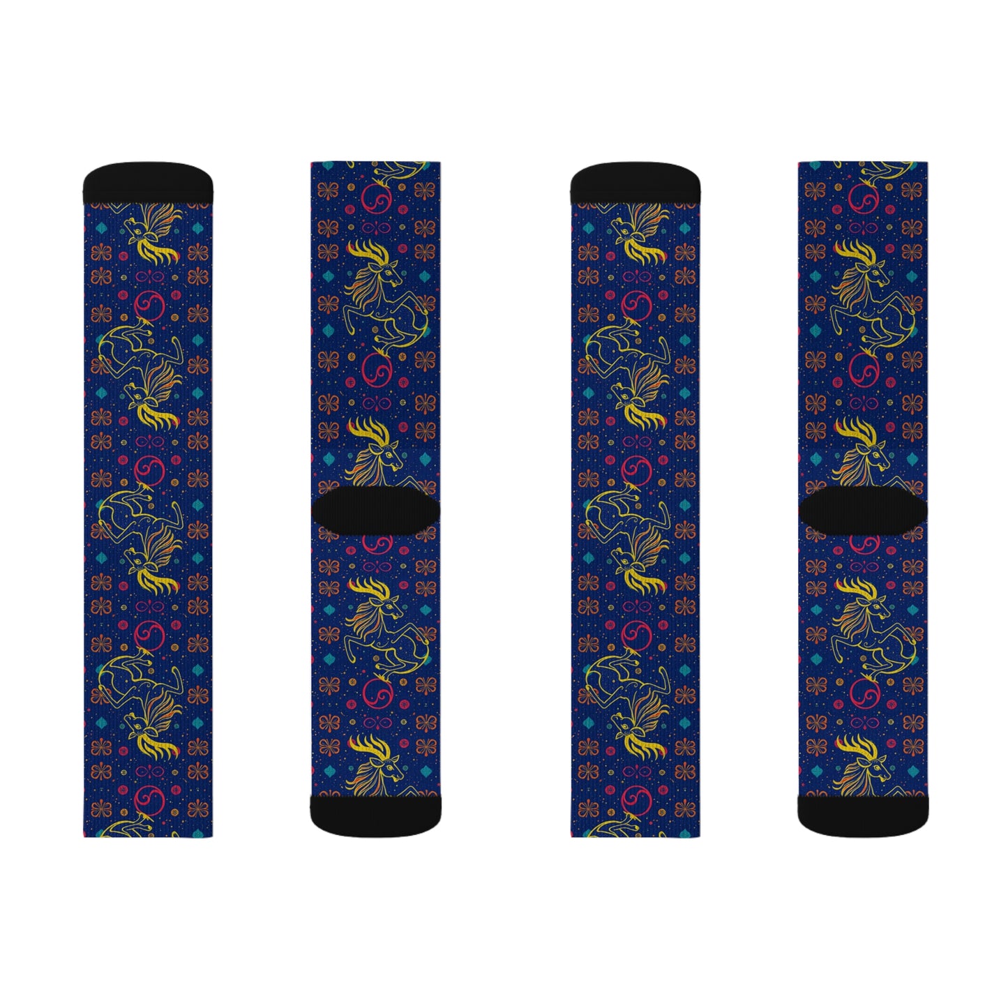 Sublimation Socks, Aquarius, Zodiac v2, Pattern
