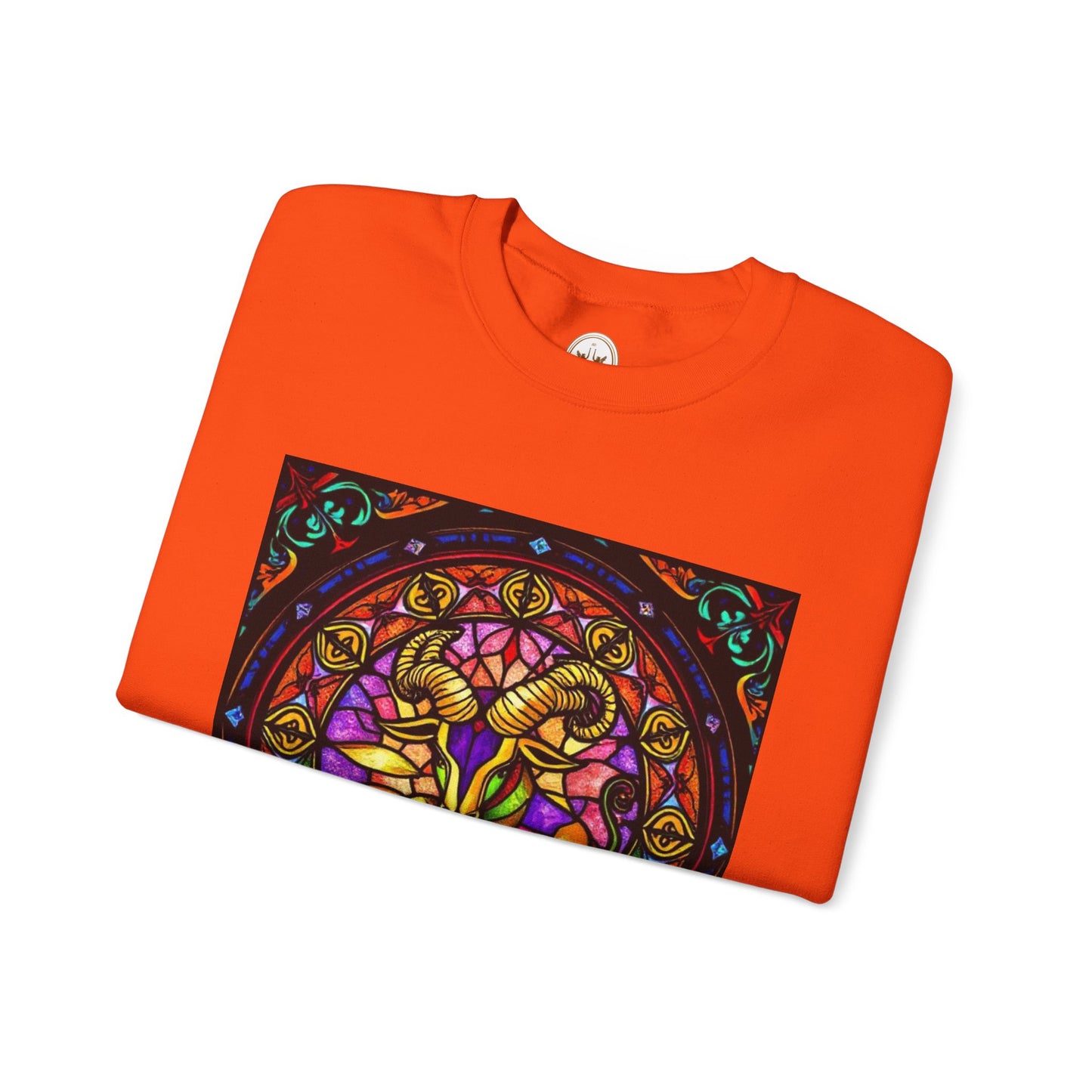 Unisex Heavy Blend™ Crewneck Sweatshirt, Glass 1, Taurus Zodiac Design