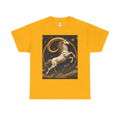 Unisex Heavy Cotton T-Shirt, Aries Animal. Zodiac Design