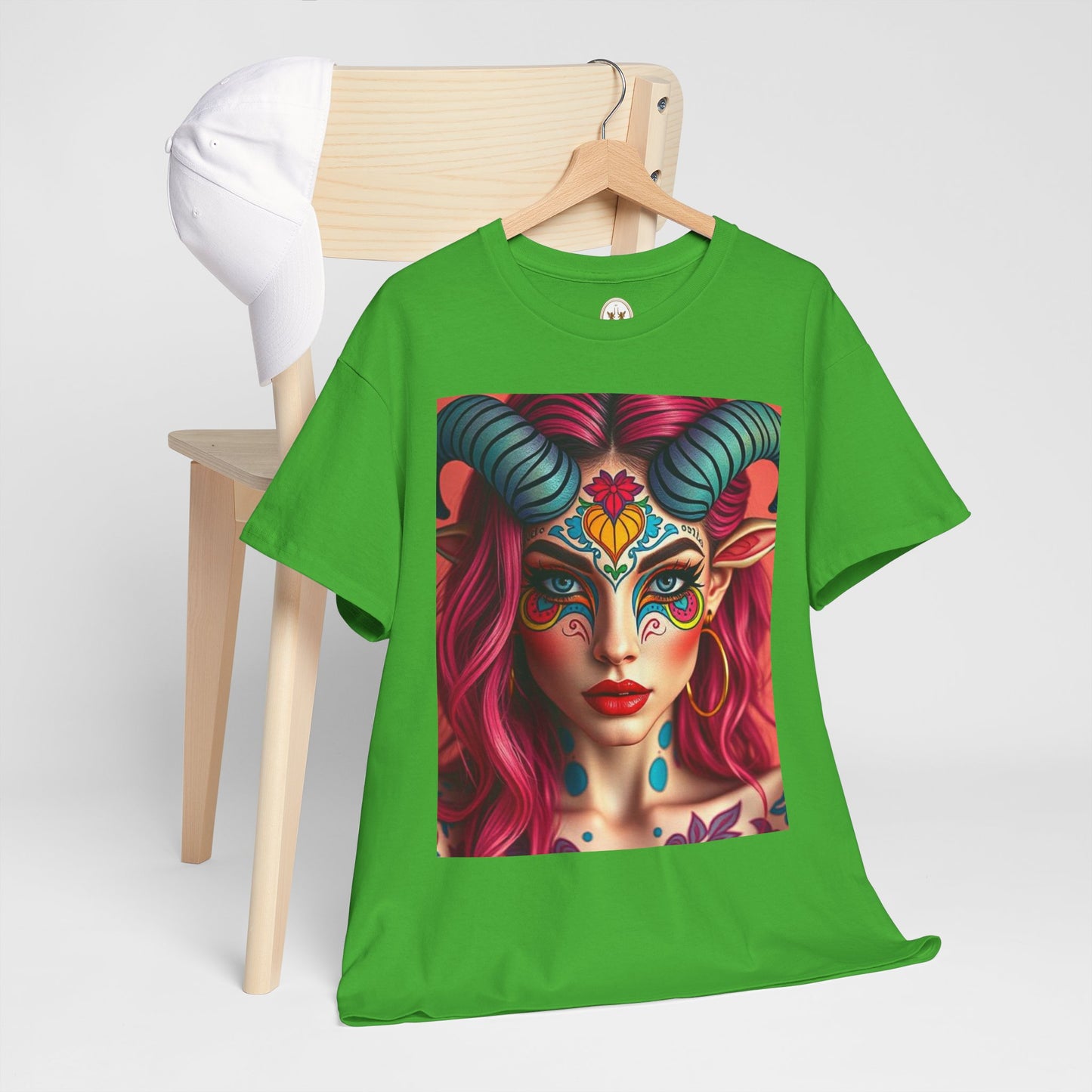 Unisex Heavy Cotton T-Shirt, Taurus, Zodiac, Sexy Art