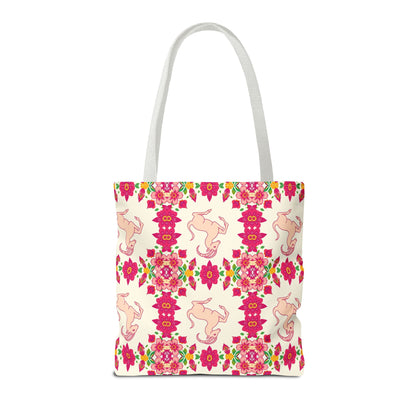 Tote Bag (AOP), Capricorn, Zodiac, Flower Pattern
