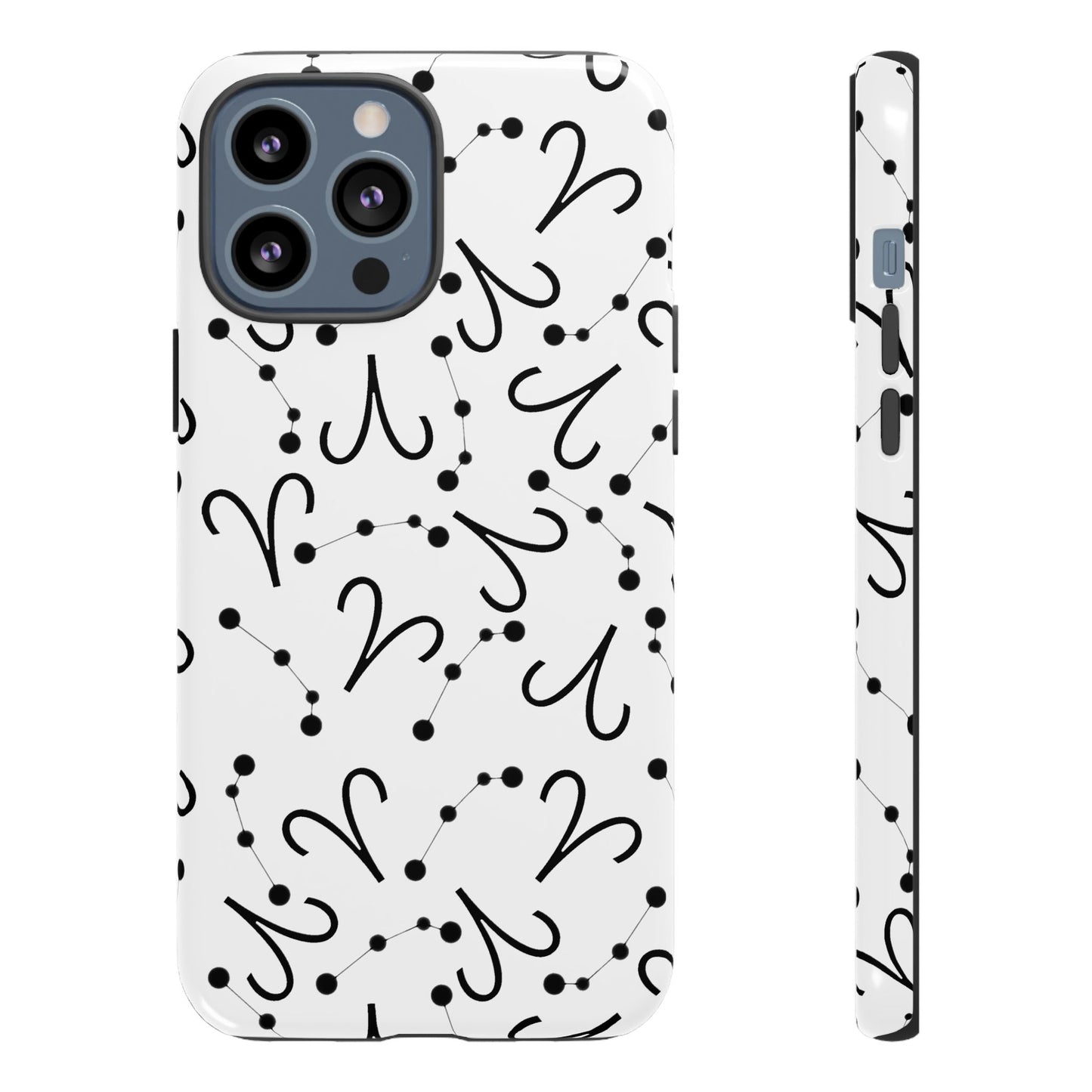 Tough Cases with the Aries Zodiac sign for iPhone, Samsung Galaxy, and Google Pixel devices
