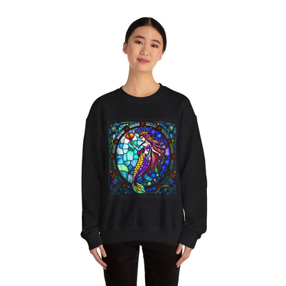 Unisex Heavy Blend™ Crewneck Sweatshirt, Glass, Aquarius Zodiac Design