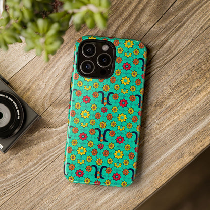 Tough Cases, Aquarius, Zodiac v2, Flower Pattern