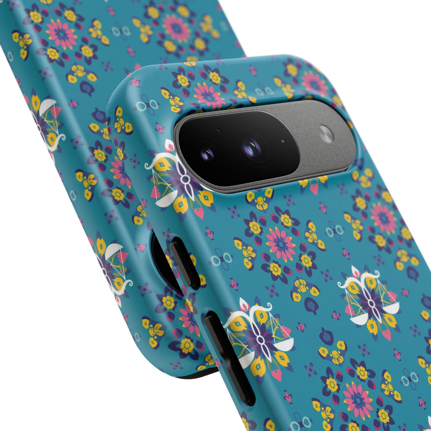 Tough Cases, Libra, Zodiac v2, Flower Pattern