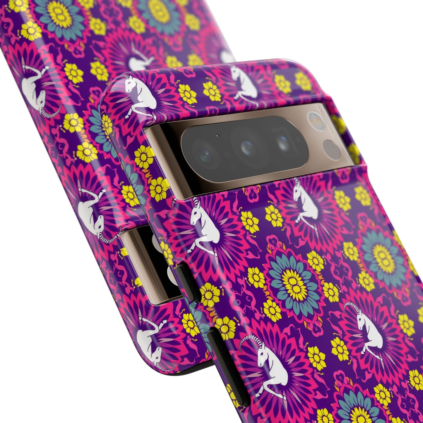 Tough Cases, Capricorn, Zodiac, Flower Pattern