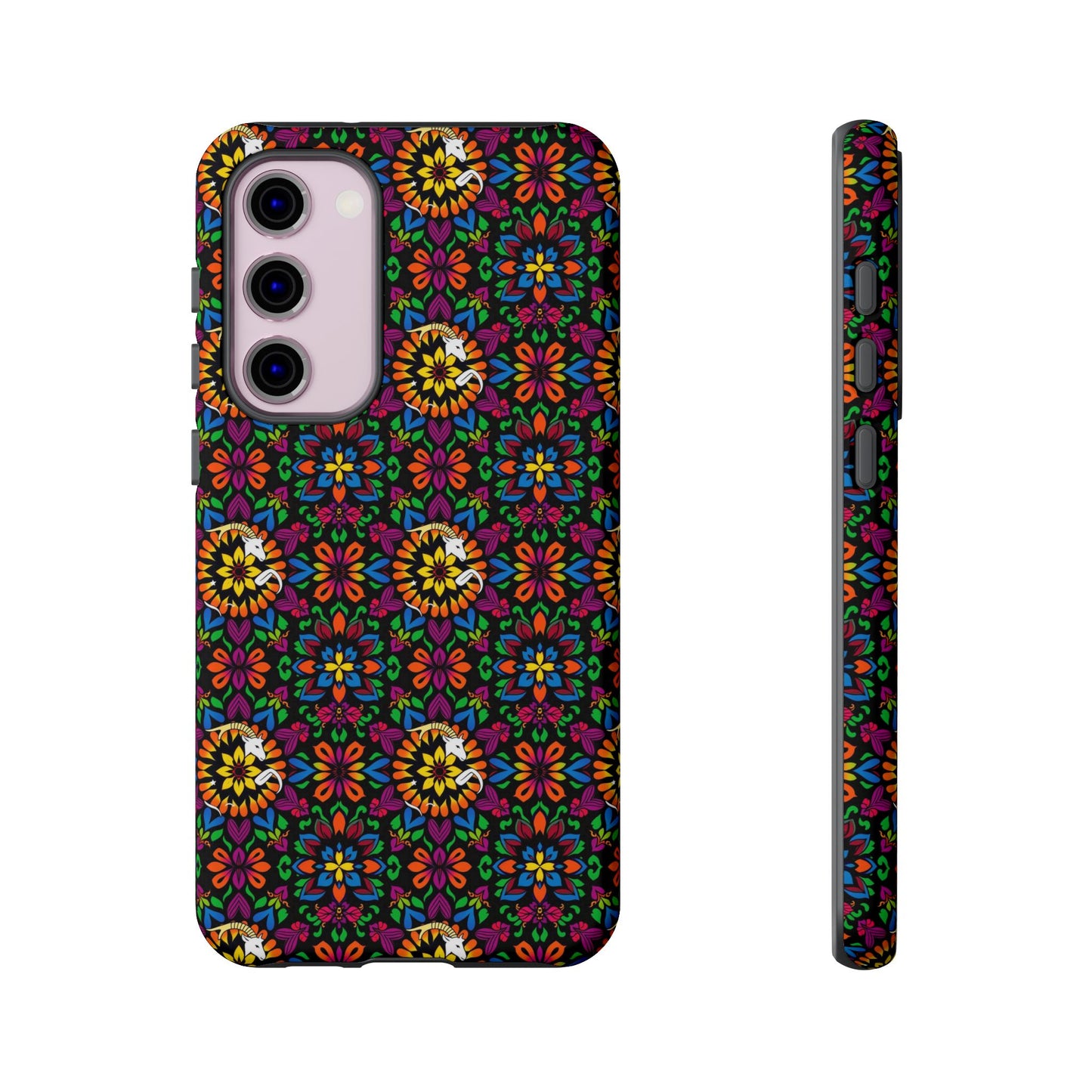 Tough Cases, Capricorn, Zodiac v2, Flower Pattern