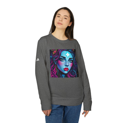 Adidas Unisex Fleece Crewneck Sweatshirt, Gemini, Pop Art, Zodiac
