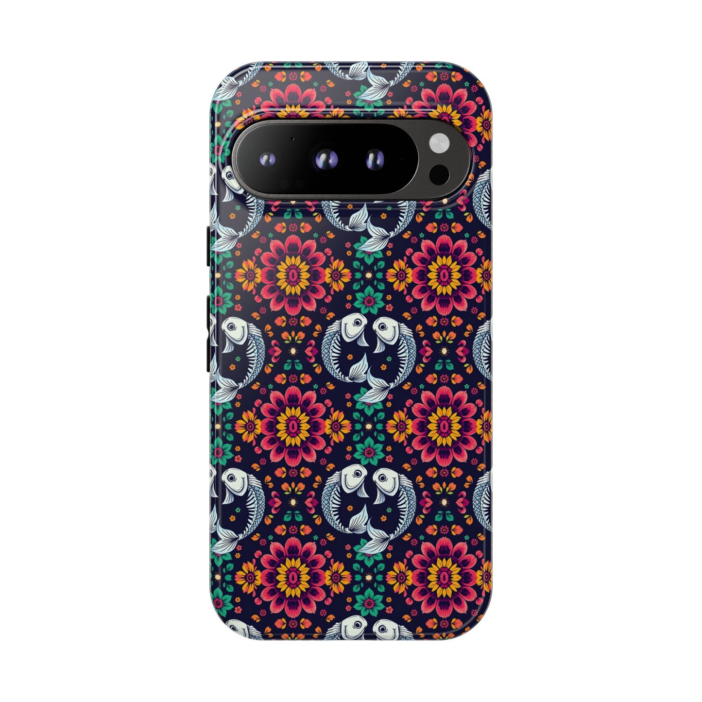 Tough Cases, Pisces, Zodiac v4, Flower Pattern