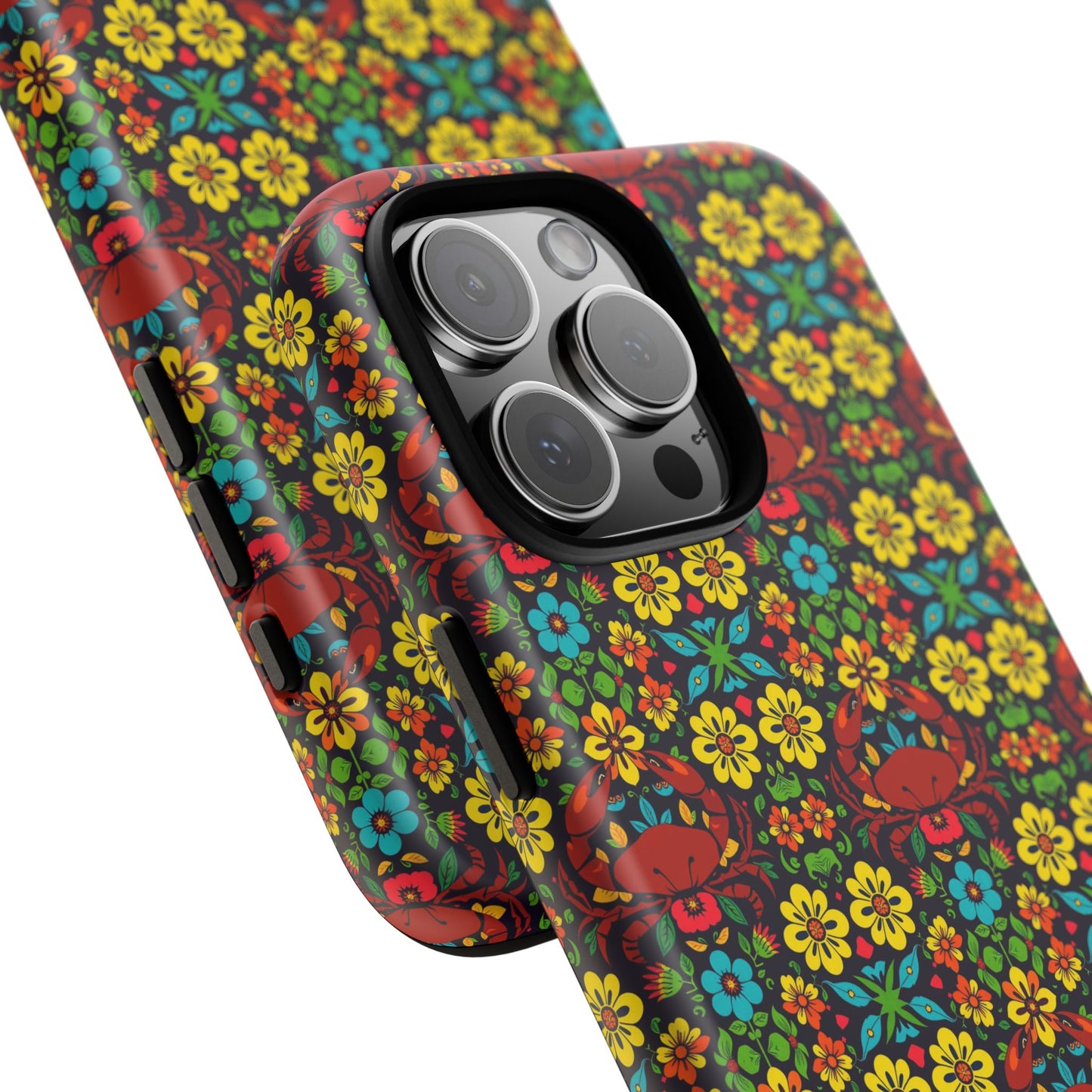 Tough Cases, Cancer, Zodiac v2, Flower Pattern