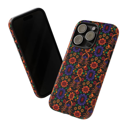 Tough Cases, Scorpio, Zodiac, Flower Pattern