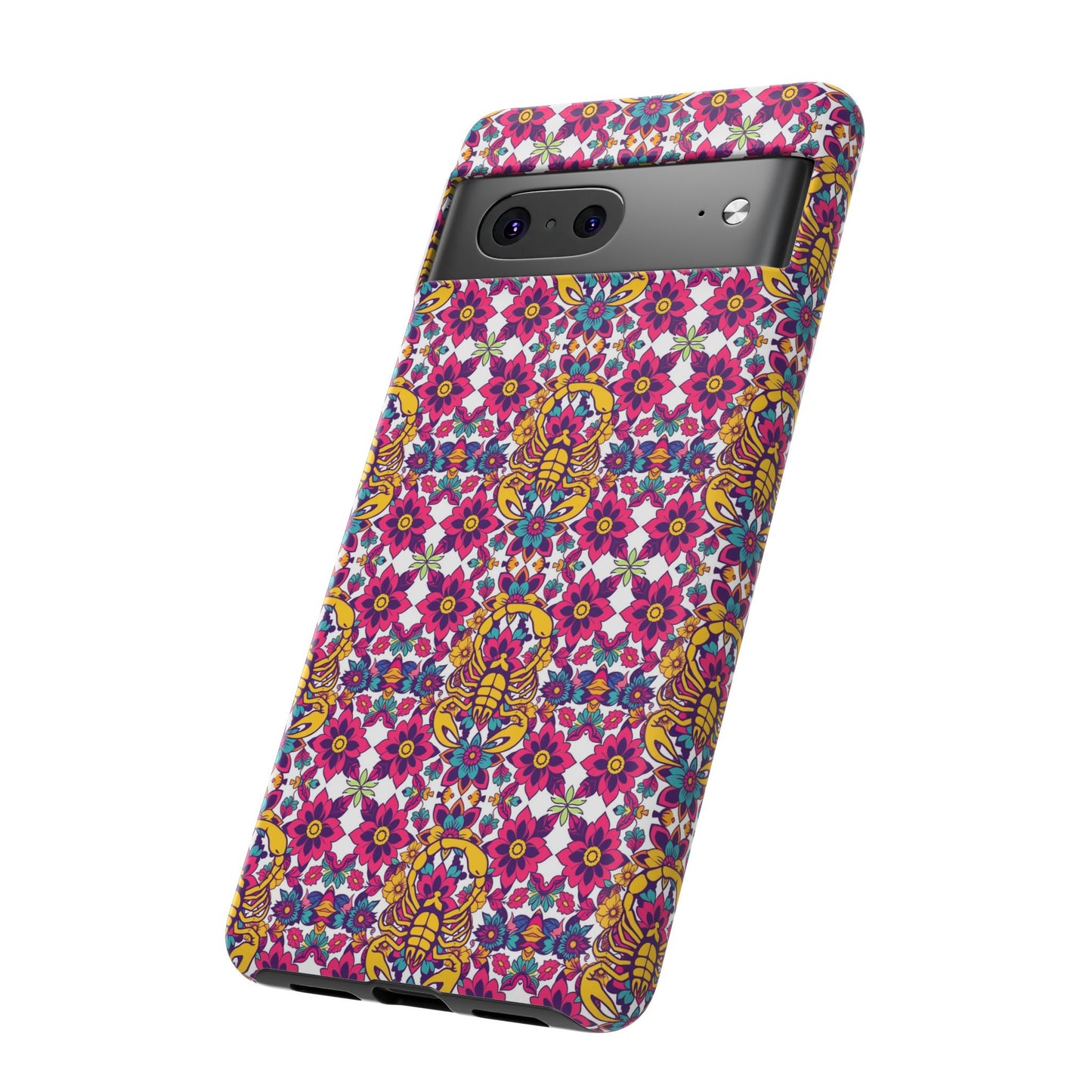Tough Cases, Scorpio, Zodiac v2, Flower Pattern